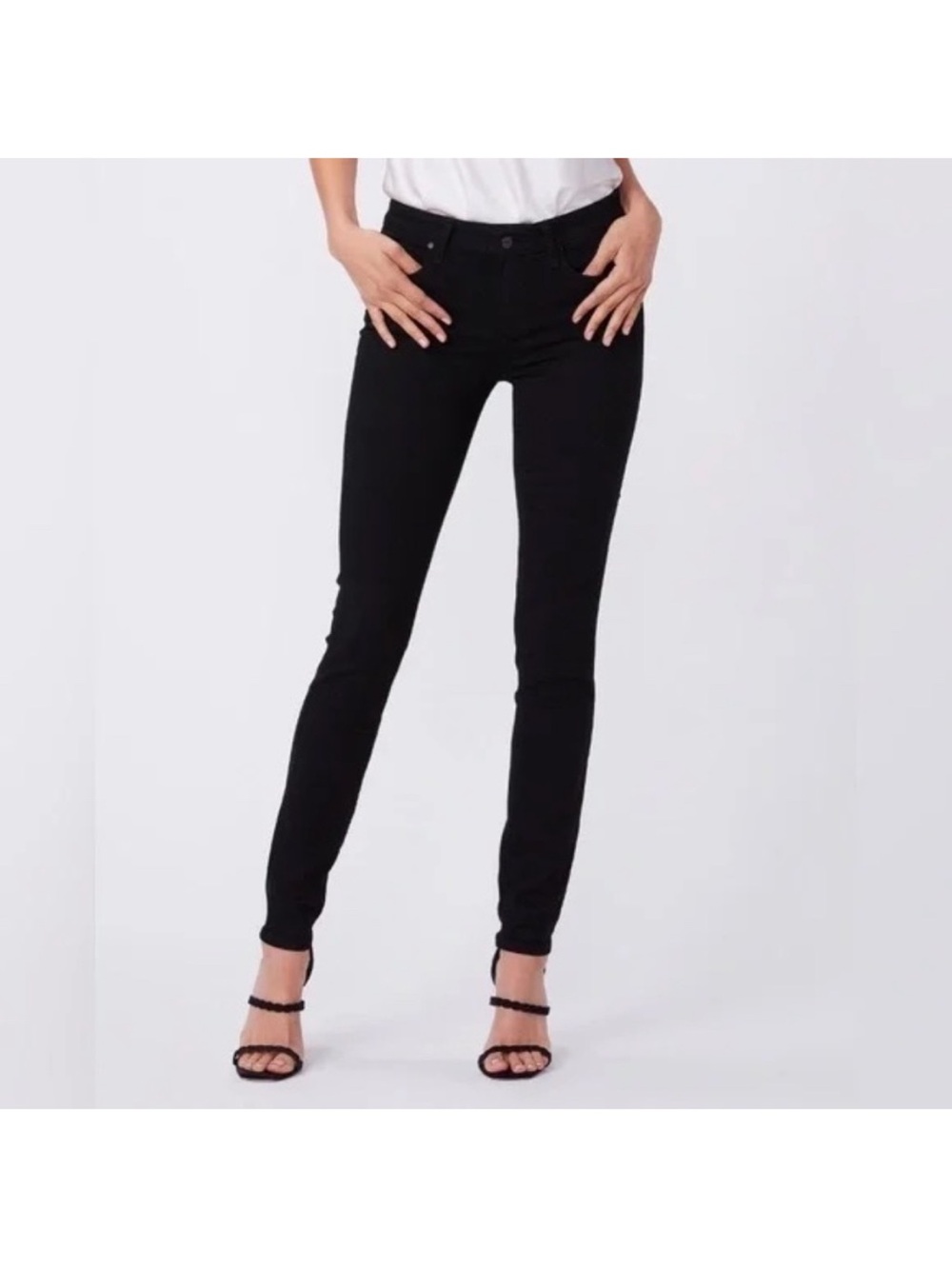 PAIGE Verdugo Black Ultra Skinny Jeans